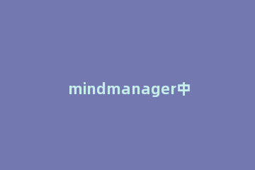 mindmanager中聚焦于主题的使用详解 mindmanager调整主题间距