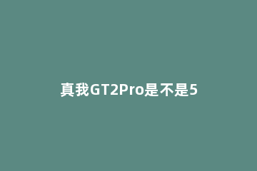 真我GT2Pro是不是5G 真我gt2pro是不是屏下指纹