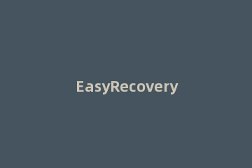 EasyRecovery找回硬盘分区损坏丢失文件的详细使用处理 easyrecovery恢复分区如何操作