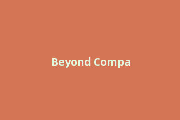 Beyond Compare 4对比文本以及文件夹的具体操作方法