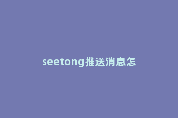 seetong推送消息怎么打开 seetong报警如何推送到手机