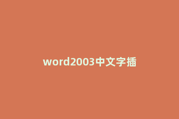 word2003中文字插入拼音的详细操作方法 word中添加拼音指南