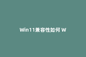Win11兼容性如何 Windows11兼容性