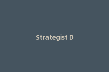 Strategist Designer 2020安装操作讲解