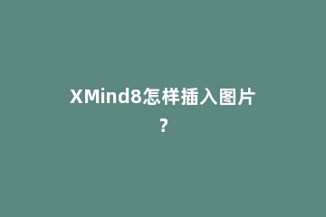 XMind8怎样插入图片？