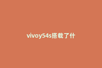 vivoy54s搭载了什么耳机孔 vivoy52s耳机孔