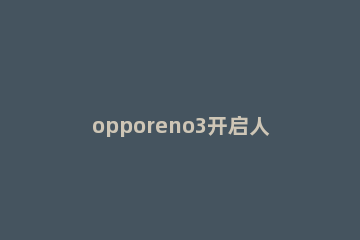 opporeno3开启人像模式的操作流程 opporeno3怎么进入开发者模式