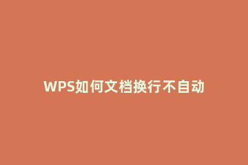 WPS如何文档换行不自动添加序号?WPS文档换行不自动添加序号教程方法分享